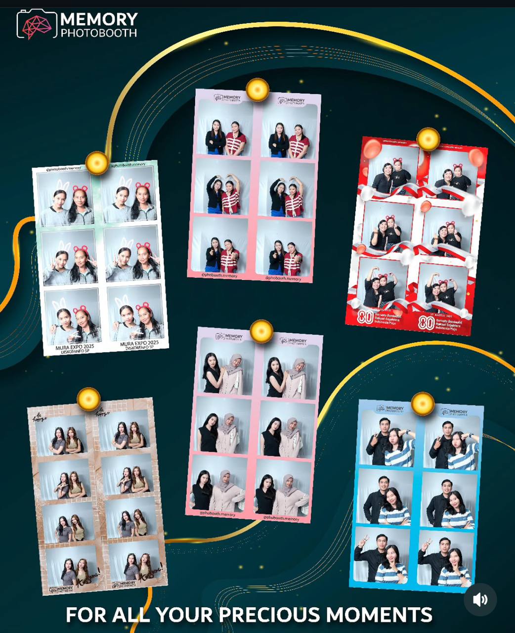 Koleksi hasil foto Memory Photobooth dari berbagai event